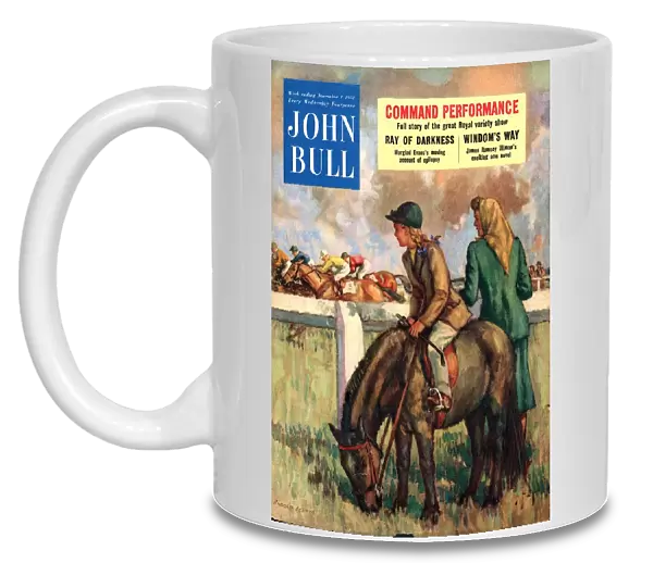 John Bull 1952 1950s UK horses horse racing jockeys ponys magazines ponies
