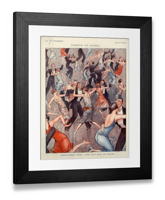 Framed Print : 1920s, France, La Vie Parisienne, Magazine Plate Framed Print : 1920s, France, La Vie Parisienne, Magazine Plate