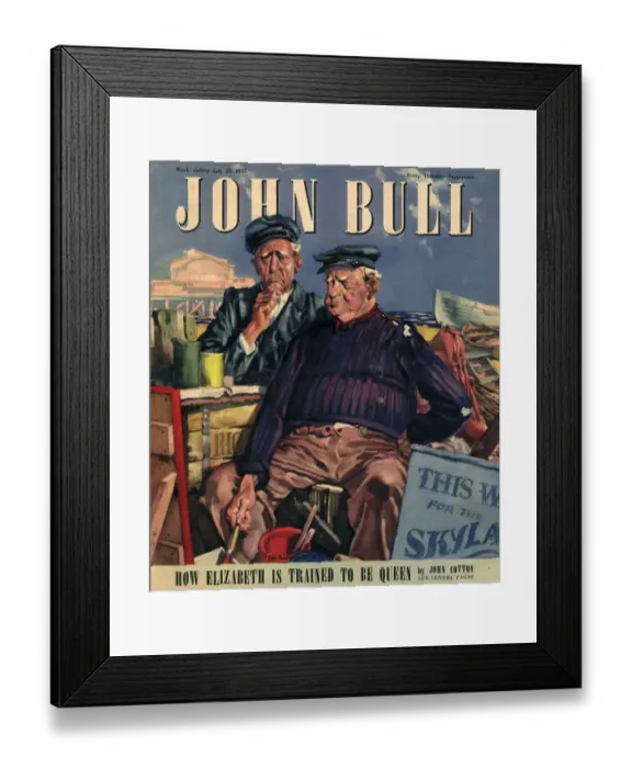Framed Print : John Bull 1947 1940s UK magazines nautical seaside holidays Framed Print : John Bull 1947 1940s UK magazines nautical seaside holidays