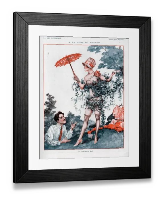 Framed Print : 1920s France La Vie Parisienne Magazine Plate