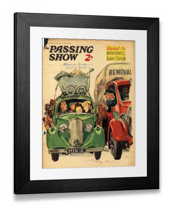 Framed Print : 1930s, UK, The Passing Show, Magazine Cover Framed Print : 1930s, UK, The Passing Show, Magazine Cover