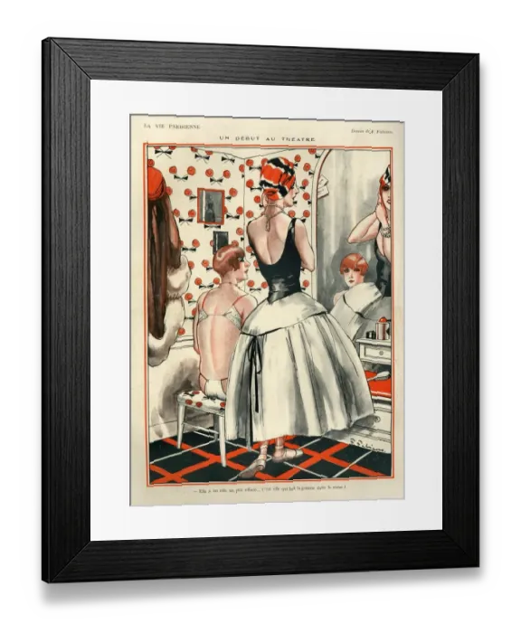 Framed Print : 1920s, France, La Vie Parisienne, Magazine Plate
