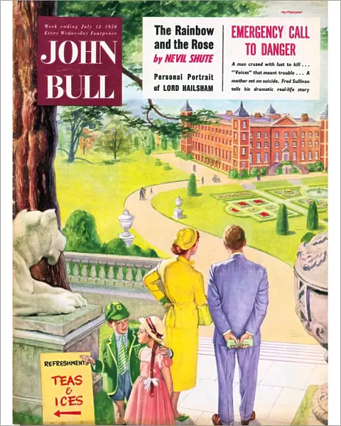 John Bull 1958 1950s UK holidays stately homes magazines
