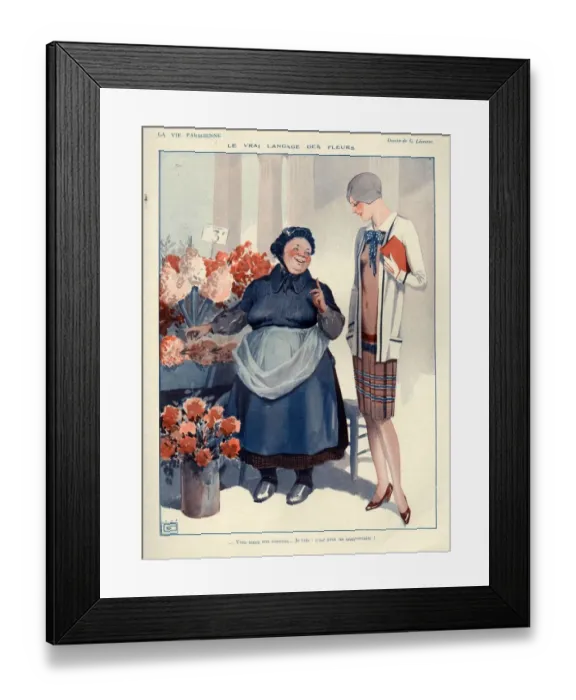 Framed Print : 1920s, France, La Vie Parisienne, Magazine Plate Framed Print : 1920s, France, La Vie Parisienne, Magazine Plate