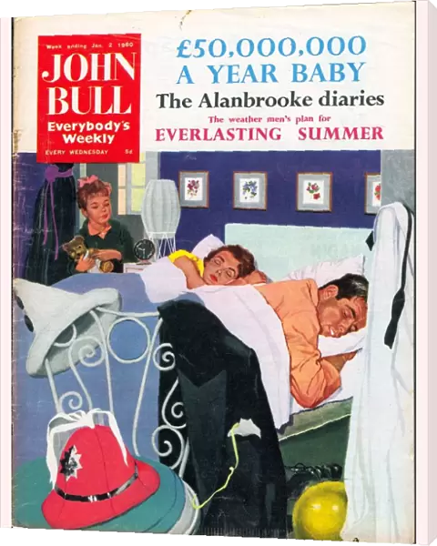 John Bull 1950s UK sleep magazines sleeping