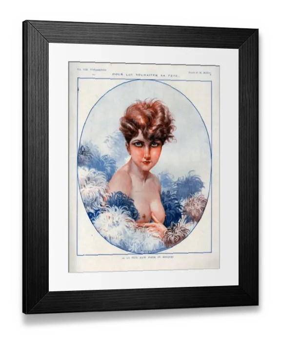 Framed Print : 1920s, France, La Vie Parisienne, Magazine Plate