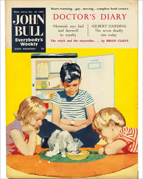 John Bull 1950s UK cats magazines pets