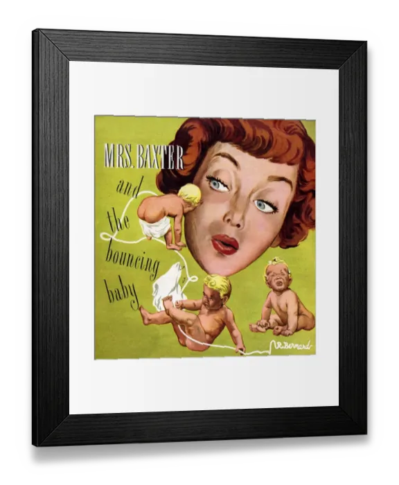 Framed Print : Babies, 1950s, UK Framed Print : Babies, 1950s, UK