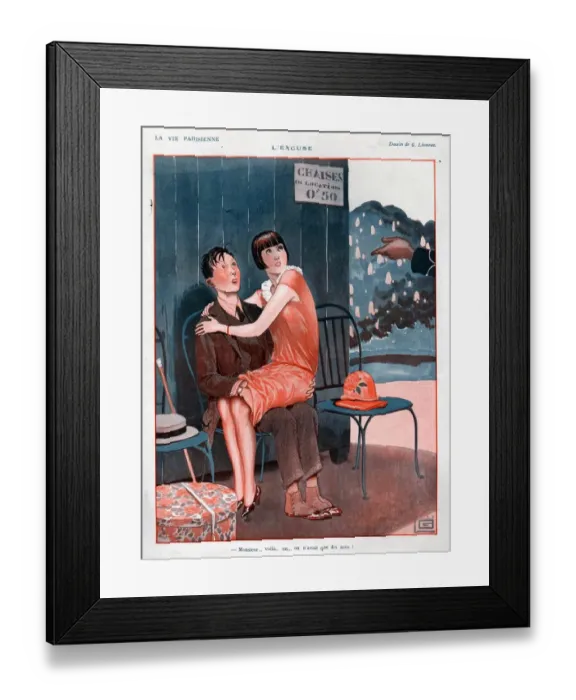 Framed Print : 1920s, France, La Vie Parisienne, Magazine Plate Framed Print : 1920s, France, La Vie Parisienne, Magazine Plate