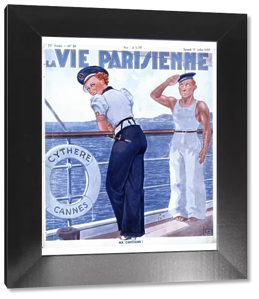 La Vie Parisienne 1937 1930s France magazines ships sailing boats navy sailors glamour