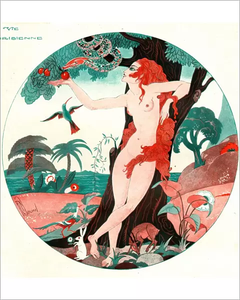 La Vie Parisienne 1920s France cc edam and eve the garden of eden temptation illustrations