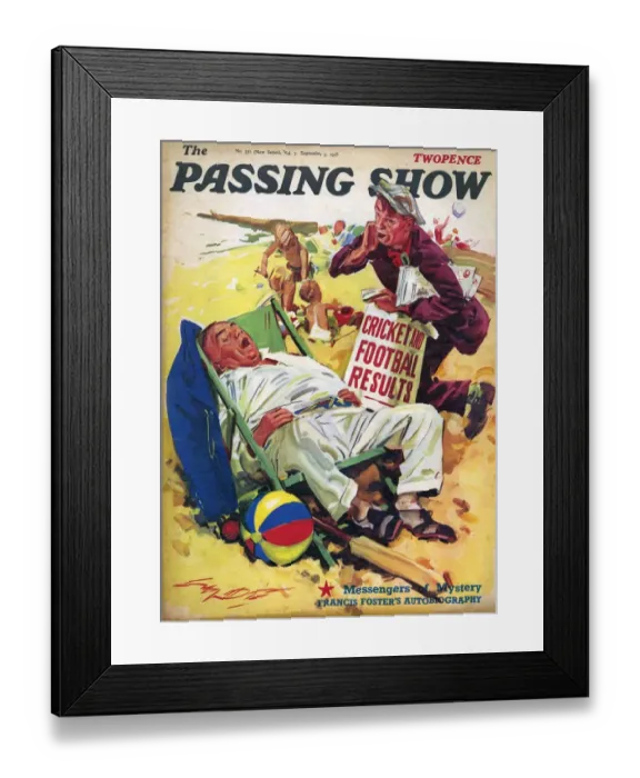 Framed Print : 1930s, USA, The Passing Show, Magazine Cover Framed Print : 1930s, USA, The Passing Show, Magazine Cover