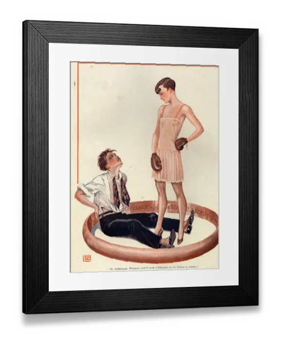 Framed Print : 1920s France La Vie Parisienne Magazine Plate Framed Print : 1920s France La Vie Parisienne Magazine Plate