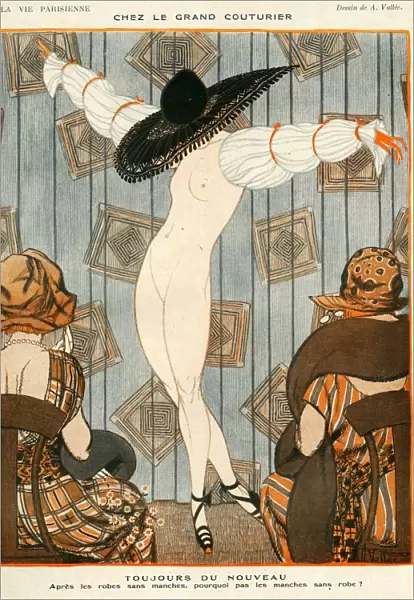 La Vie Parisienne 1919 1910s France A Vallee illustrations erotica fashion shows