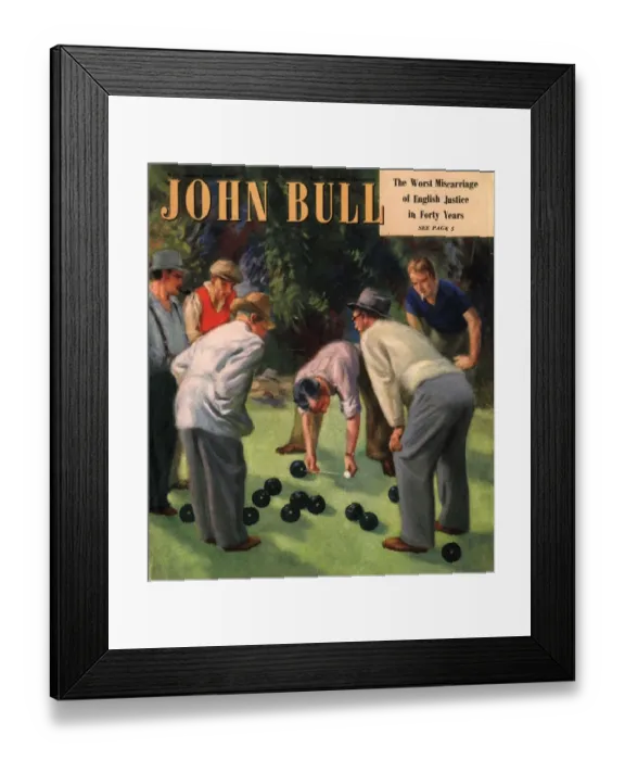 Framed Print : John Bull 1950s UK bowls magazines Framed Print : John Bull 1950s UK bowls magazines