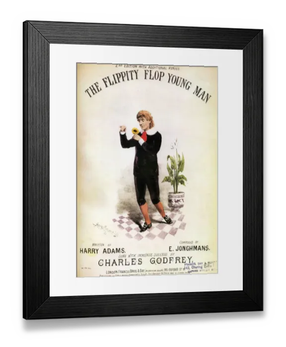 Framed Print : The Flippity Flop Young Man 1882 1880s UK fey camp men gay Framed Print : The Flippity Flop Young Man 1882 1880s UK fey camp men gay