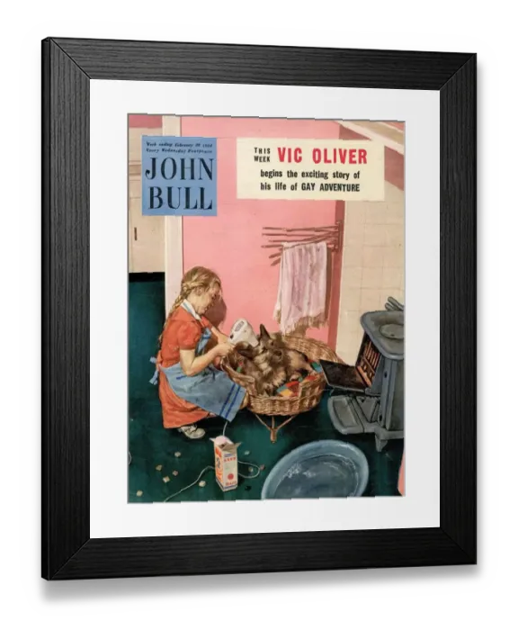 Framed Print : John Bull 1954 1950s UK dogs magazines Framed Print : John Bull 1954 1950s UK dogs magazines