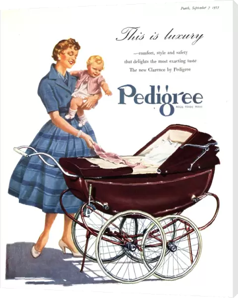 1950s UK babies pedigree prams baby