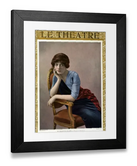 Framed Print : Le Theatre, 1910s, France Framed Print : Le Theatre, 1910s, France