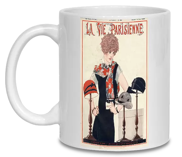 La Vie Parisienne 1924 1920s France Rene Vincent magazines hats womens shopping
