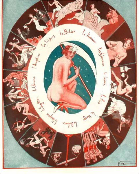 Le Sourire 1930s France signs of the zodiac le sourire erotica magazines