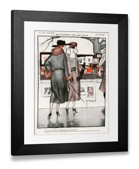 Framed Print : La Vie Parisienne 1922 1920s France Jacques illustrations womens street sellers Framed Print : La Vie Parisienne 1922 1920s France Jacques illustrations womens street sellers