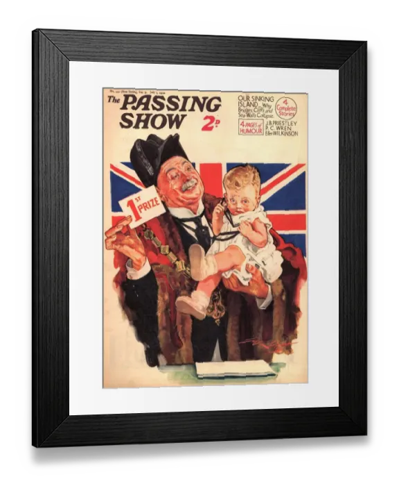 Framed Print : 1930s, UK, The Passing Show, Magazine Cover Framed Print : 1930s, UK, The Passing Show, Magazine Cover