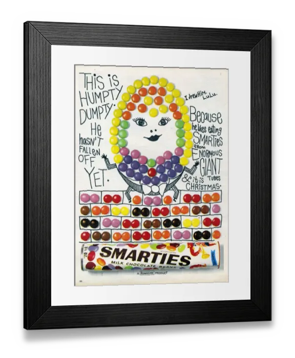 Framed Print : Smarties, 1960s, UK