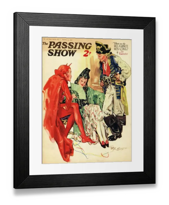Framed Print : 1930s, UK, The Passing Show, Magazine Cover Framed Print : 1930s, UK, The Passing Show, Magazine Cover