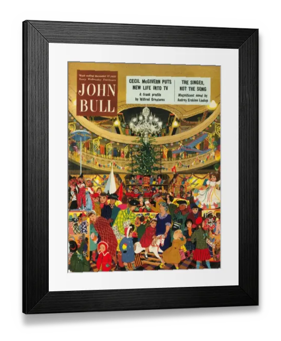 Framed Print : John Bull 1950s UK department stores hobbies magazines Framed Print : John Bull 1950s UK department stores hobbies magazines