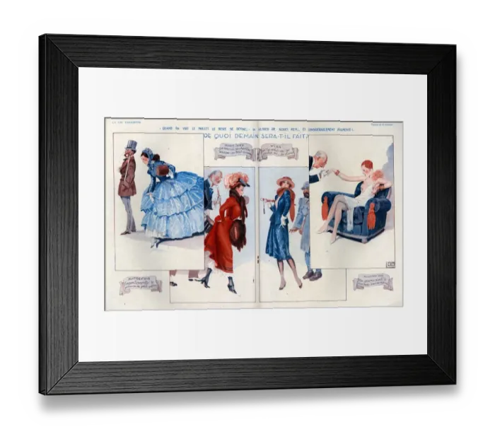 Framed Print : 1920s, France, La Vie Parisienne, Magazine Plate Framed Print : 1920s, France, La Vie Parisienne, Magazine Plate