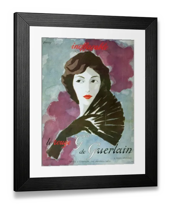 Framed Print : Guerlain 1930s UK france french womens