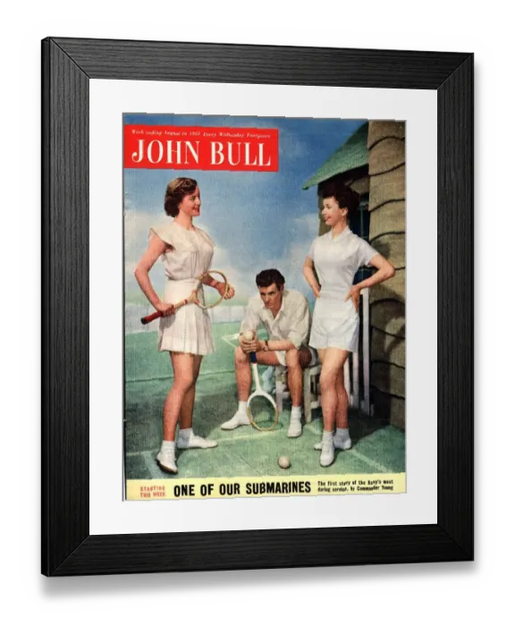 Framed Print : John Bull 1950s UK tennis magazines Framed Print : John Bull 1950s UK tennis magazines