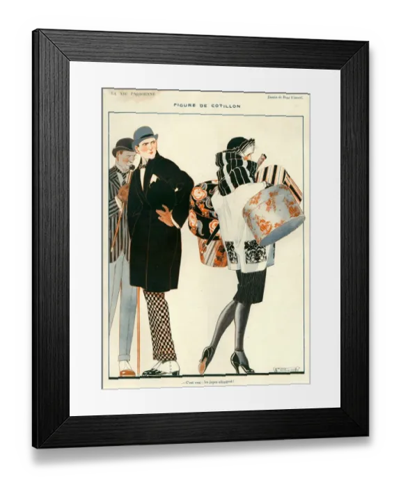 Framed Print : 1920s France La Vie Parisienne Magazine Plate Framed Print : 1920s France La Vie Parisienne Magazine Plate