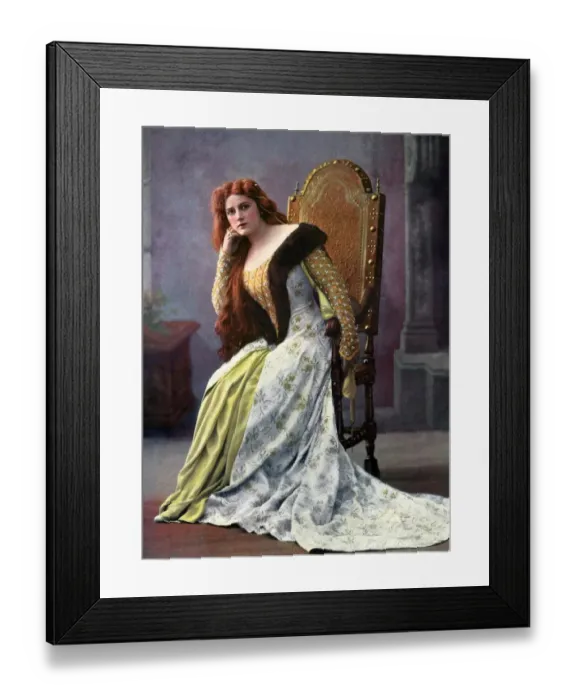 Framed Print : Le Theatre 1900s France humour dresses womens portraits Framed Print : Le Theatre 1900s France humour dresses womens portraits