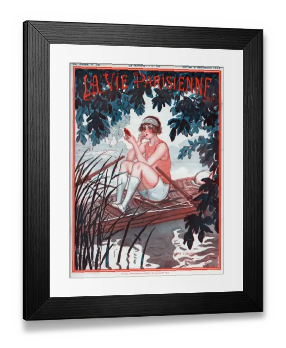 Framed Print : La Vie Parisienne 1924 1920s France Georges Pavis magazines mirrors make-up makeup Framed Print : La Vie Parisienne 1924 1920s France Georges Pavis magazines mirrors make-up makeup