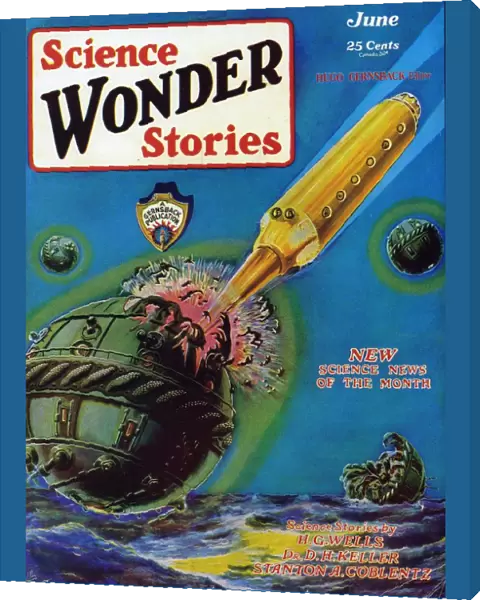 Science Wonder Stories 1929 1920s USA magazines pulp fiction space pulps