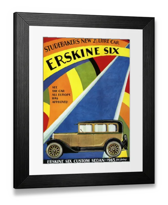 Framed Print : Erskine Six, 1920s, USA Framed Print : Erskine Six, 1920s, USA