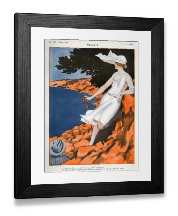 Framed Print : La Vie Parisienne 1922 1920s France Armand Vallee illustrations womens hats holidays Framed Print : La Vie Parisienne 1922 1920s France Armand Vallee illustrations womens hats holidays