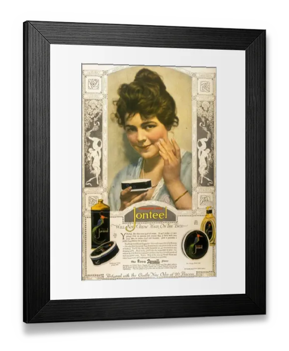 Framed Print : Jonteel 1900s USA face cream Framed Print : Jonteel 1900s USA face cream
