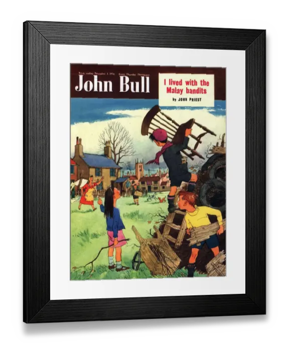 Framed Print : John Bull 1950 1950s UK guy fawkes fireworks bonfires magazines Framed Print : John Bull 1950 1950s UK guy fawkes fireworks bonfires magazines