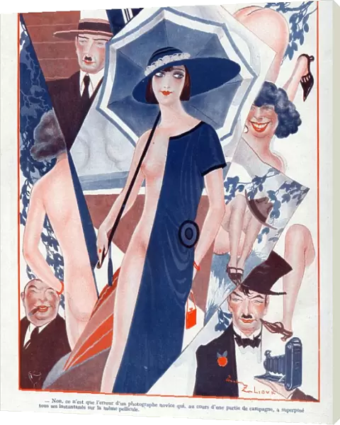 La Vie Parisienne 1923 1920s France Zaliouk illustrations erotica Cubist womens hats