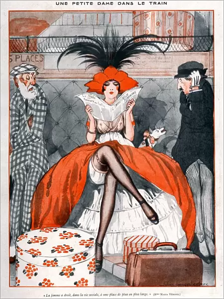 La Vie Parisienne 1920 1920s France Julien Jacques Leclerc Illustrations luggage