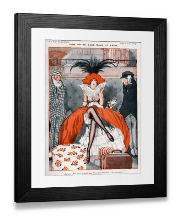 Framed Print : La Vie Parisienne 1920 1920s France Julien Jacques Leclerc Illustrations luggage Framed Print : La Vie Parisienne 1920 1920s France Julien Jacques Leclerc Illustrations luggage