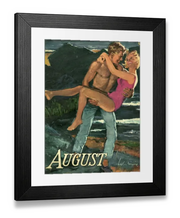 Framed Print : August Romance, 1950s, UK Framed Print : August Romance, 1950s, UK