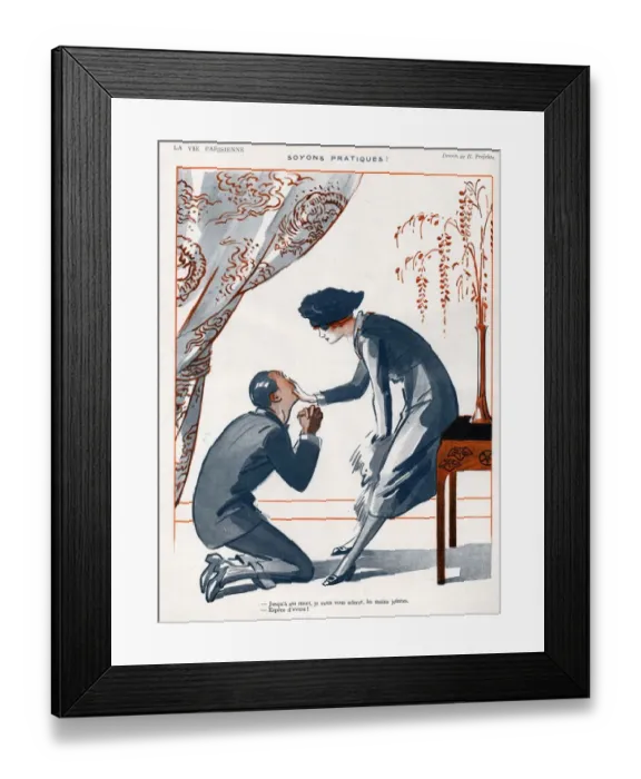 Framed Print : La Vie Parisienne 1920 1920s France R Prejelan illustrations begging unwanted unwanted Framed Print : La Vie Parisienne 1920 1920s France R Prejelan illustrations begging unwanted unwanted