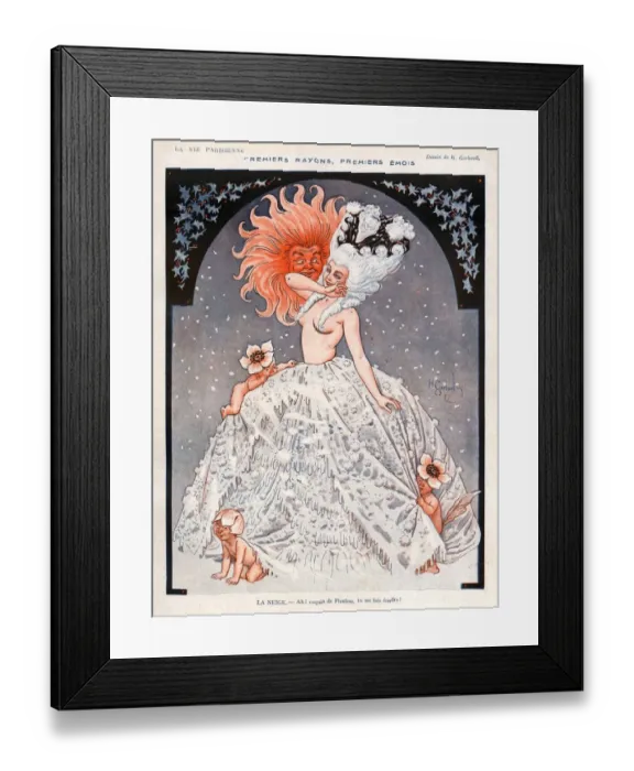 Framed Print : La Vie Parisienne 1920 1920s France Henri Gerbault Illustrations naked nudity nudes Framed Print : La Vie Parisienne 1920 1920s France Henri Gerbault Illustrations naked nudity nudes