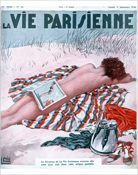 La Vie Parisienne 1936 1930s France magazines nudes naked beaches sunbathing erotica