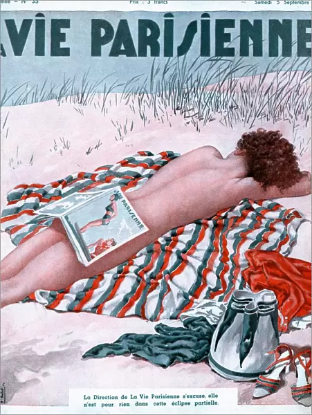 La Vie Parisienne 1936 1930s France magazines nudes naked beaches sunbathing erotica