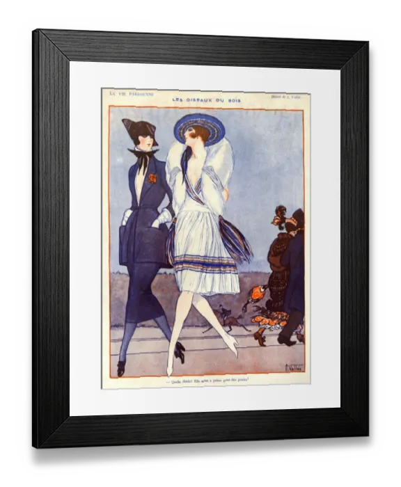 Framed Print : 1920s France La Vie Parisienne Magazine Plate